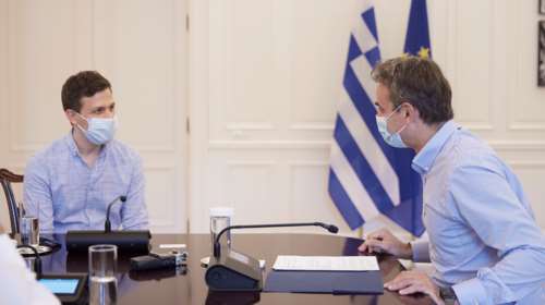 Συνάντηση Μητσοτάκη με τον ιδρυτή του Instashop - Συζήτησαν για τo μέλλον της καινοτομίας στην Ελλάδα