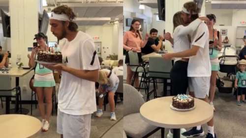 Γενέθλια για τον Στέφανο Τσιτσιπά μαζί με τη μητέρα του και την Μπαντόσα, αλλά χωρίς τον πατέρα του