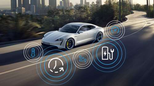 H Porsche αναβαθμίζει την ηλεκτρική Taycan