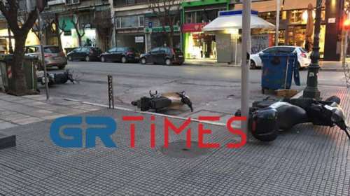 Θεσσαλονίκη: Στο έλεος των μποφόρ τα... δίκυκλα [εικόνες]