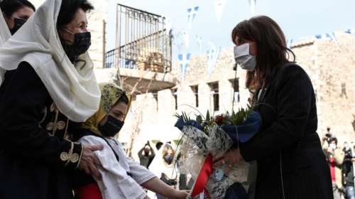 Σακελλαροπούλου: Στην Αρεόπολη για την επέτειο της έναρξης του απελευθερωτικού αγώνα [Φωτογραφίες]