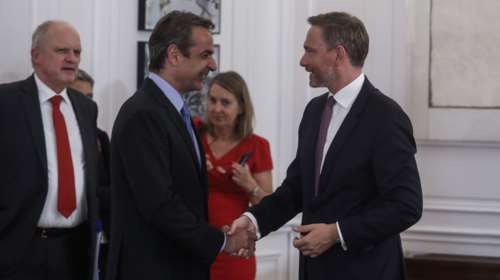 Γερμανός ΥΠΟΙΚ σε Μητσοτάκη: Συνεχίστε τη φιλόδοξη ατζέντα μεταρρυθμίσεων - Συγχαρητήρια στον Ελληνα Υπουργό Οικονομικών
