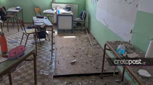 Σεισμός στην Κρήτη: Ισοπεδώθηκαν σχολεία σε Αρκαλοχώρι και Καστέλι -  Τι έδειξε η πρώτη αυτοψία στα σπίτια [εικόνες]