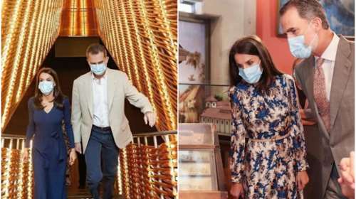 H Βασίλισσα Λετίσια της Ισπανίας με δύο εκπληκτικές εμφανίσεις: Το μπλε royal και το αέρινο φλοράλ φόρεμα [Εικόνες]