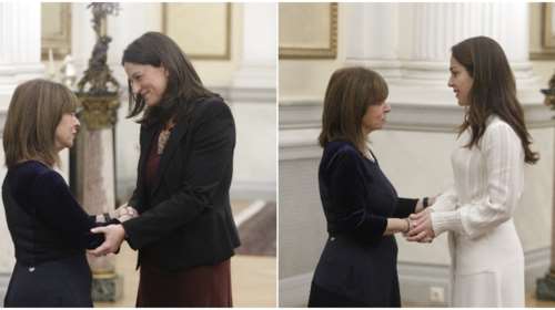 Φωτογραφικά κλικς από τις ευχές στην Κατερίνα Σακελλαροπούλου - Ποιοι πήγαν, ποιοι έλειπαν