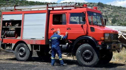 Πυρκαγιά στην Ηλεία, σε δασική έκταση στην περιοχή Γραμματικό Λαντζοϊού