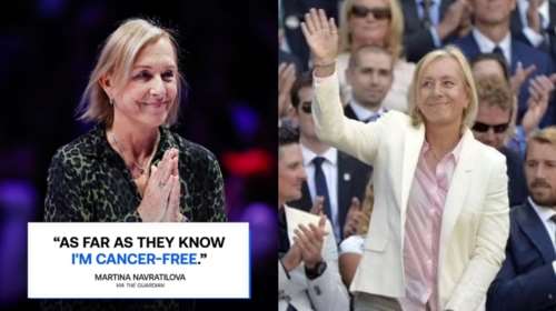 Μαρτίνα Ναβρατίλοβα: Η πιο μεγάλη νίκη της- &quot;F... cancer&quot; έγραψε, κερδίζοντας τον διπλό καρκίνο