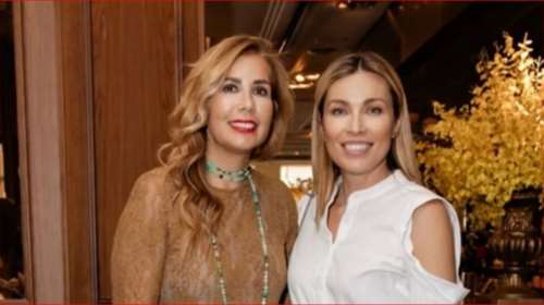 H Ελευθερία Αγγελοπούλου στα εγκαίνια boutique στη μαρίνα Βουλιαγμένης