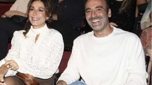 H Κατερίνα Παπουτσάκη στην πρώτη δημόσια εμφάνισή της με τον σύντροφό της - Στην πρεμιέρα του VANYA