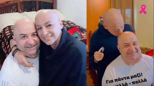 Συγκίνησε ο Μάρκος Σεφερλής- Ξύρισε το κεφάλι του για συμπαράσταση στην μακιγιέζ του που έχει καρκίνο - &quot;Για πάντα μαζί&quot;
