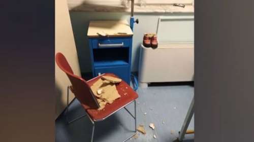 Aδιανόητο: Έπεσε κομμάτι οροφής σε δωμάτιο της παιδιατρικής κλινικής του Ιπποκράτειου νοσοκομείου