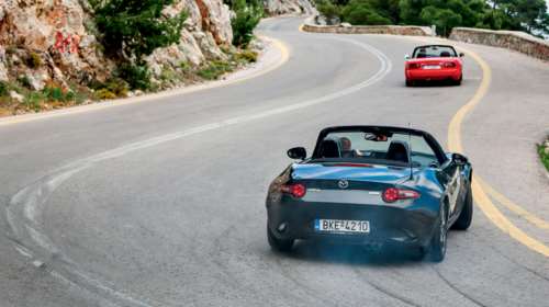 Στην Πάρνηθα με Mazda MX-5 ΝΑ και ND