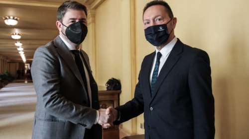 Δίωρη η πρώτη συνάντηση Ανδρουλάκη - Στουρνάρα: &quot;Το λάθος της κυβέρνησης με το Ταμείο Ανάκαμψης&quot; [Εικόνες]