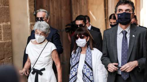 Επίσκεψη της Κατερίνας Σακελλαροπούλου στην Κάρπαθο