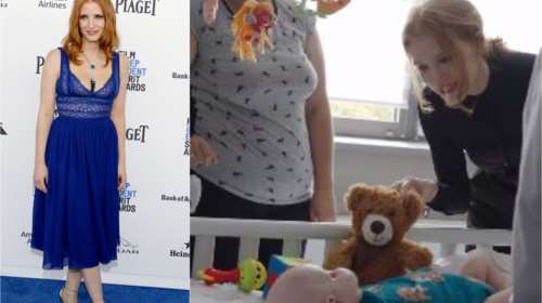 Τζέσικα Τσαστέιν: Η διάσημη ηθοποιός του Χόλιγουντ ταξίδεψε στην Ουκρανία και συγκλονίζει - &quot;Άλλαξε η ζωή μου&quot; [Βίντεο]