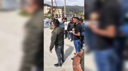 Ένταση στο Δροσερό Ξάνθης: "Δεν έχουμε κρούσματα κορονοϊού" φωνάζουν οι κάτοικοι
