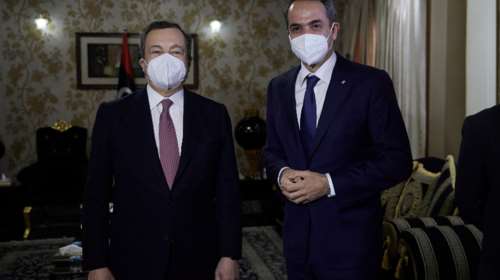 Συνάντηση Μητσοτάκη - Ντράγκι στη Λιβύη - Τι συζήτησαν οι δύο πρωθυπουργοί [Εικόνες]