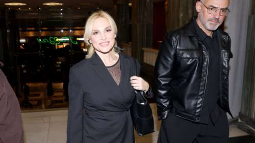 Ελεωνόρα Ζουγανέλη &amp; Νίκος Συρίγος: Βραδινή εξόρμηση για το ζευγάρι - Τα πανύψηλα σουέντ πέδιλά της