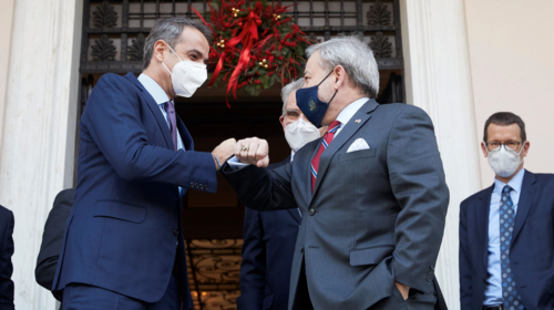 Συνάντηση Μητσοτάκη με τον Υπουργό Ενέργειας των ΗΠΑ στο Μαξίμου - Τι συζήτησαν