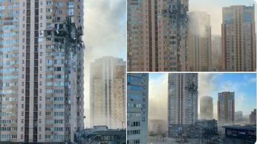 Πόλεμος Ουκρανία: Σφοδρές μάχες την τρίτη ημέρα της εισβολής - Ρωσικός πύραυλος χτύπησε πολυκατοικία στο Κίεβο – Συγκλονιστικά βίντεο