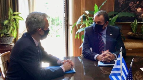 Συνάντηση Παναγιωτόπουλου -Πάιατ: Η Ελλάδα πυλώνα ασφαλείας και σταθερότητας στην Ανατολική Μεσόγειο