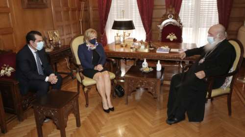 Συνάντηση Πλεύρη - Γκάγκα με Ιερώνυμο: Πρωτοβουλίες με την Εκκλησία για την προώθηση του εμβολιασμού