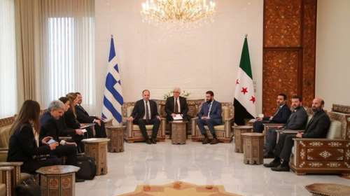 Γεραπετρίτης και Αλ Σάρα για την επόμενη μέρα στη Συρία: &quot;Οι νέοι θεσμοί να είναι συμβατοί με το Διεθνές Δίκαιο&quot;