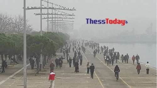 Lockdown - Θεσσαλονίκη: Κοσμοπλημμύρα στη Νέα Παραλία [Εικόνες - Βίντεο]