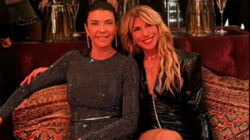 Μαρίνα Βερνίκου - Αλεξία Κληρονόμου Παπανδρέου: Με jumpsuit όλο παγιέτα &amp; σούπερ μίνι στο πάρτι της Κριθαριώτη στο Λονδίνο