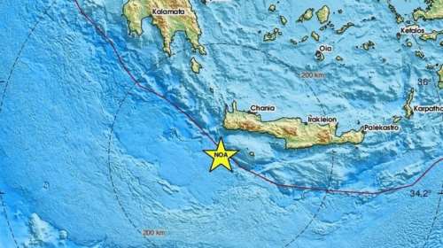 Χανιά: Αναστάτωση από σεισμό 3,7 Ρίχτερ νότια της Παλαιόχωρας - Το εστιακό βάθος