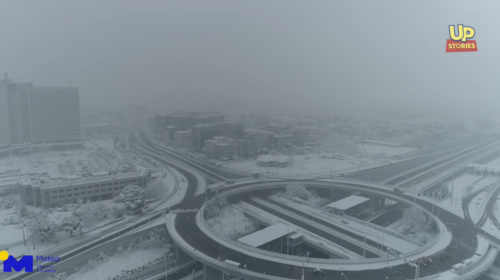 Κακοκαιρία Μήδεια: Το απίθανο σκηνικό της Αθήνας από ψηλά [βίντεο drone]