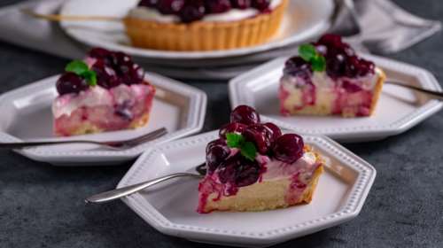 Συνταγή για εύκολη τάρτα με κεράσια - Λαχταριστή, με βουτυρένια ζύμη