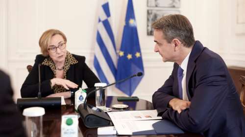 Συνάντηση Μητσοτάκη με την CEO της Vodafone: &quot;Προσβλέπω στις επενδύσεις σας στην Ελλάδα&quot;