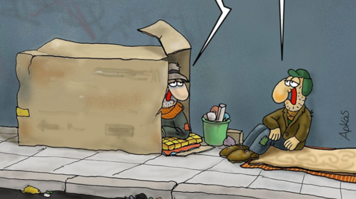 Γροθιά στο στομάχι νέο σκίτσο του Αρκά για το "Μένουμε Σπίτι"