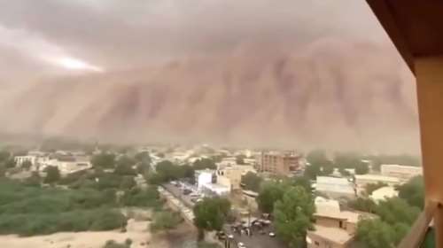 Εικόνα που κόβει την ανάσα: Τεράστια αμμοθύελλα σάρωσε την πρωτεύουσα του Νίγηρα [Βίντεο}