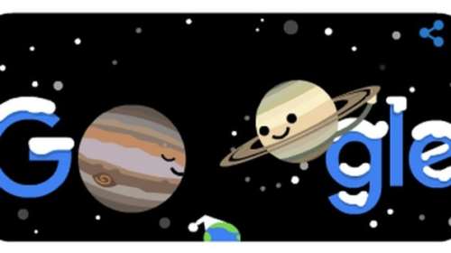 Χειμώνας και μεγάλη σύζευξη Δία – Κρόνου: Διπλή "γιορτή" για το Doodle της Google