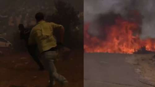 Φωτιά στη Βοιωτία: Συνεργείο του Open κινδύνεψε να εγκλωβιστεί στις φλόγες- "Έρχεται, έρχεται Βασίλη φεύγουμε..." [Βίντεο]