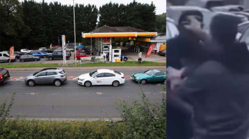 Βρετανία: Εικόνες &quot;τρέλας&quot; με ουρές και άγριο ξύλο στα πρατήρια για βενζίνη - Γεμίζουν ακόμη και...κουβάδες [Βίντεο]