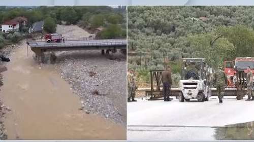 Κακοκαιρία Daniel - Πήλιο: Πτυσσόμενη γέφυρα από το στρατό για τα αποκομμένα χωριά