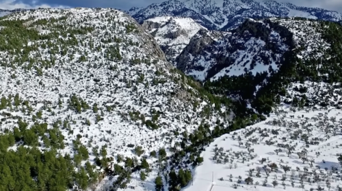 Εύβοια: Μαγεύουν οι εικόνες του χιονισμένου όρους Δίφρυς