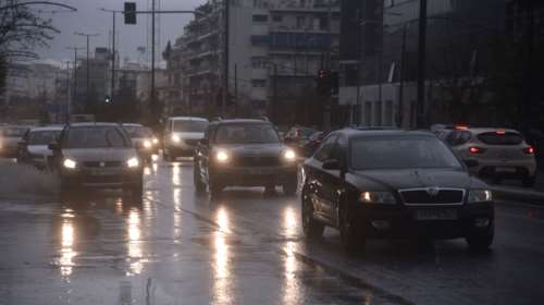 Στο κόκκινο όλες οι κεντρικές λεωφόροι της Αθήνας - Καραμπόλα στον Κηφισό - Δείτε live την κίνηση