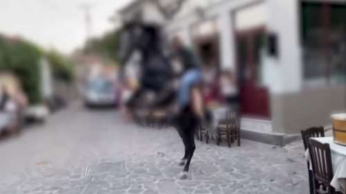 Λέσβος: Σοκαριστικός τραυματισμός 27χρονου από το άλογό του σε πανηγύρι – Τον κλώτσησε στο κεφάλι [βίντεο]