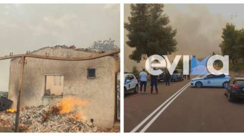 Μάχη με πύρινα μέτωπα σε Εύβοια, Κύθηρα, Μεσσηνία: Κάηκαν σπίτια, πυροσβεστικά - Μπαράζ  112 - Φωτιά και στην Αττική