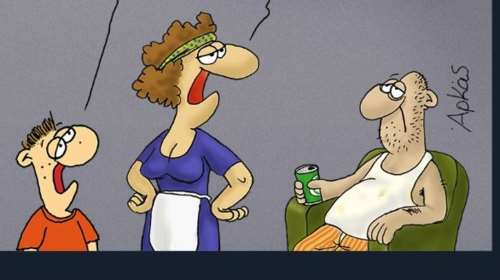 Αρκάς: Το χιουμοριστικό σκίτσο και η... καταγωγή μας από τον πίθηκο [εικόνα]