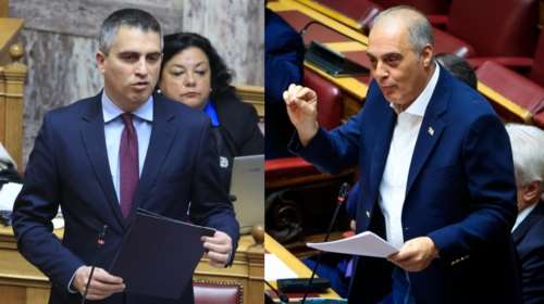 Χαμός στη Βουλή μεταξύ Βελόπουλου και Δήμα για Τέμπη: &quot;Έχεις άγχος για τον ΣΚΑΪ - Πώς σε είπαμε;&quot;