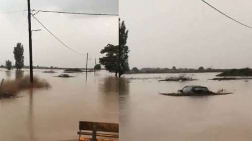 Ιανός - Ασύλληπτο βίντεο: Χωριά και χιλιάδες στρέμματα καλλιεργειών στα Φάρσαλα έγιναν λασποθάλασσα