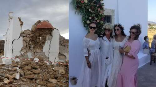 Σεισμός στην Κρήτη: Στο ξωκλήσι που κατέρρευσε είχε γίνει νονά το καλοκαίρι η Ντέμι Μουρ [Εικόνες]