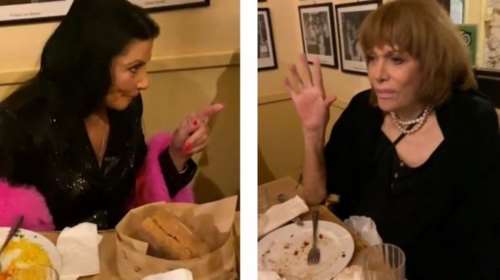 Μαίρη Χρονοπούλου - Ζωζώ Σαπουντζάκη: Κοινή έξοδος για φαγητό στο κέντρο της Αθήνας