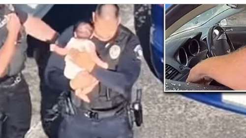 Βίντεο-ντοκουμέντο με διάσωση μωρού από αυτοκίνητο που &quot;έβραζε&quot; στους 43 βαθμούς εν μέσω καύσωνα