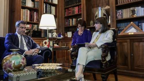 Συναντήσεις Σακελλαροπούλου - Μητσοτάκη με τον πρωθυπουργό της Βαυαρίας - Στο επίκεντρο και οι τουρκικές προκλήσεις